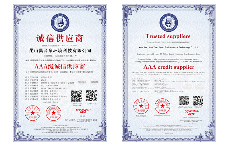 AAA级诚信供应商